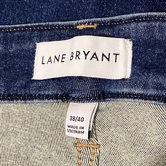 Lane Bryant High Rise Straight Leg Jeans Womens 38/40 Flex Magic Waistband Plus - Picture 4 of 7